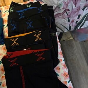 Xersion Men's Athletic Socks - Black, Blue, Green, Red, Orange